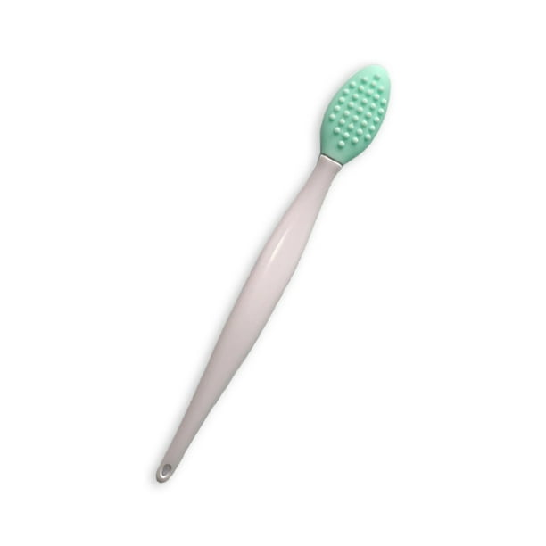 Guardurnaity Cepillo de labios Suavidad Multicolor Mujer Accesorios Polvo Comedo Remover Cosméticos Fácil de agarrar Cepillos exfoliantes Cuerpo del baño Verde