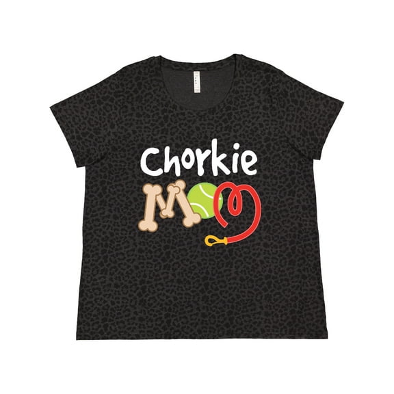 Inktastic Chorkie Mom Chihuahua Yorkie Women's Plus Size T-Shirt