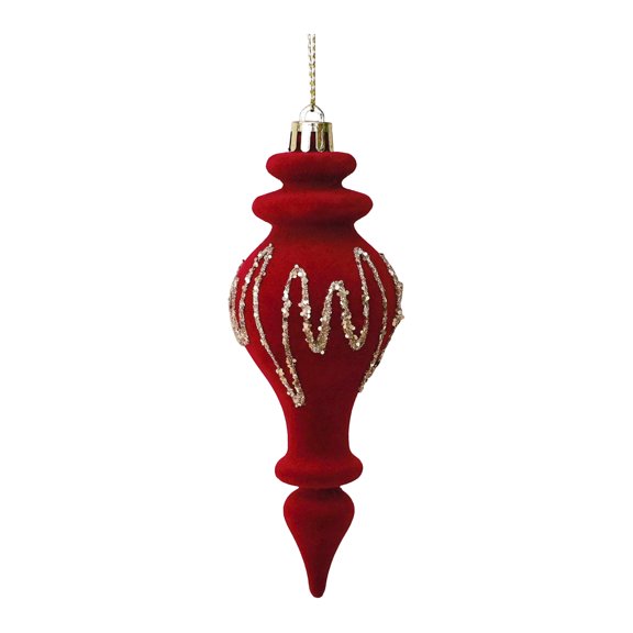 Creative Multi-Element Flocked Painted Christmas Tree Ornaments Set, 3D Candy House Red Velvet Christmas Decorations for Xmas Tree and Holiday Home Decor,D