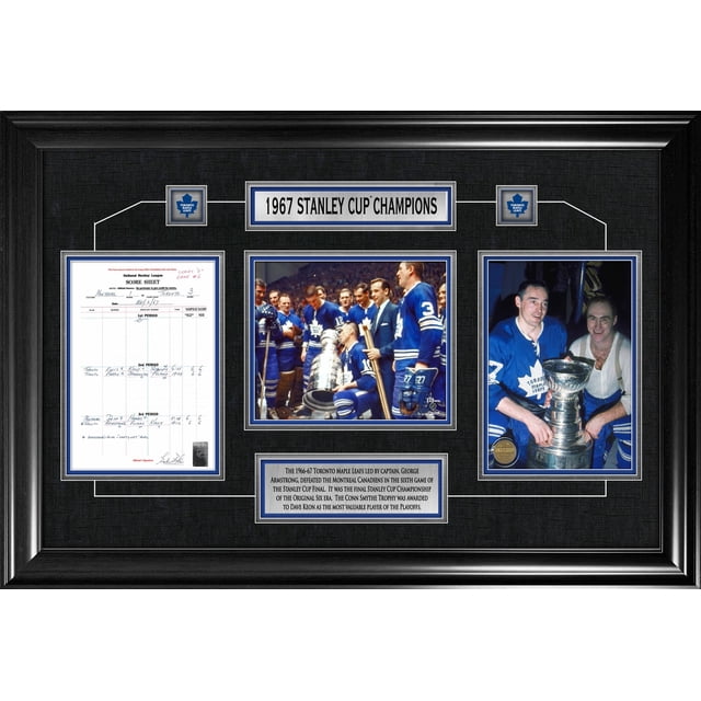 Toronto Maple Leafs Framed 1967 Stanley Cup Champion Collage with Scoresheet