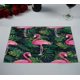 thumbnail image 2 of ABPHQTO Mantel individual de mesa con diseño de hojas tropicales de flamencos de colores, 30x45 cm, paquete de 2., 2 of 2