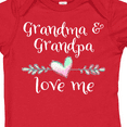 thumbnail image 4 of Inktastic Grandma and Grandpa Love Me Heart Grandchild Boys or Girls Baby Bodysuit, 4 of 5