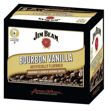 Jim Beam Bourbon Vanilla Single Serve Coffee, 10 ct