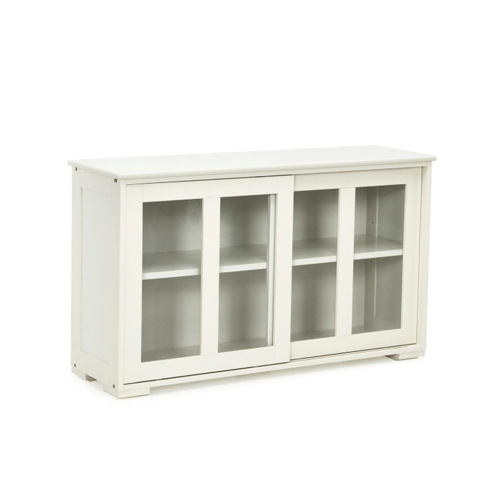 Finihen Kitchen Storage Cabinet, Buffet Sideboard, Sideboard Buffet Cupboard Storage Cabinet with Sliding Door, for Dining Room, Kitchen, Living Room, Antique White Finihen Kitchen Storage Cabinet, Buffet Sideboard, Sideboard Buffet Cupboard Storage Cabinet with Sliding Door, for Dining Room, Kitchen, Living Room, Antique White