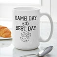 thumbnail image 6 of CafePress - Game Day Is The Best Day - 15 oz Ceramic Large White Novelty Mug, 6 of 6