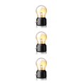 thumbnail image 2 of Luz nocturna decorativa de vidrio ABS recargable por USB 500mAh Negro Matsuzay, 2 of 6