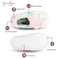 thumbnail image 3 of Jessica Simpson Girls Plush Fluffy Slip-on House Slippers with Memory Foam, 3 of 9