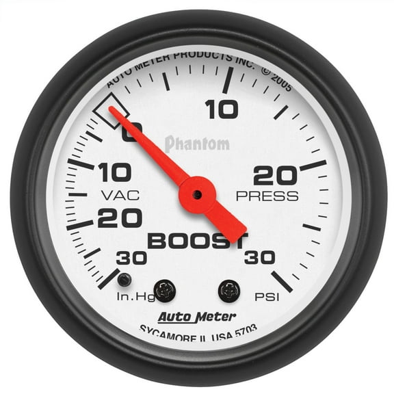 AutoMeter 5703 Phantomr Mechanical Boost/Vacuum Gauge