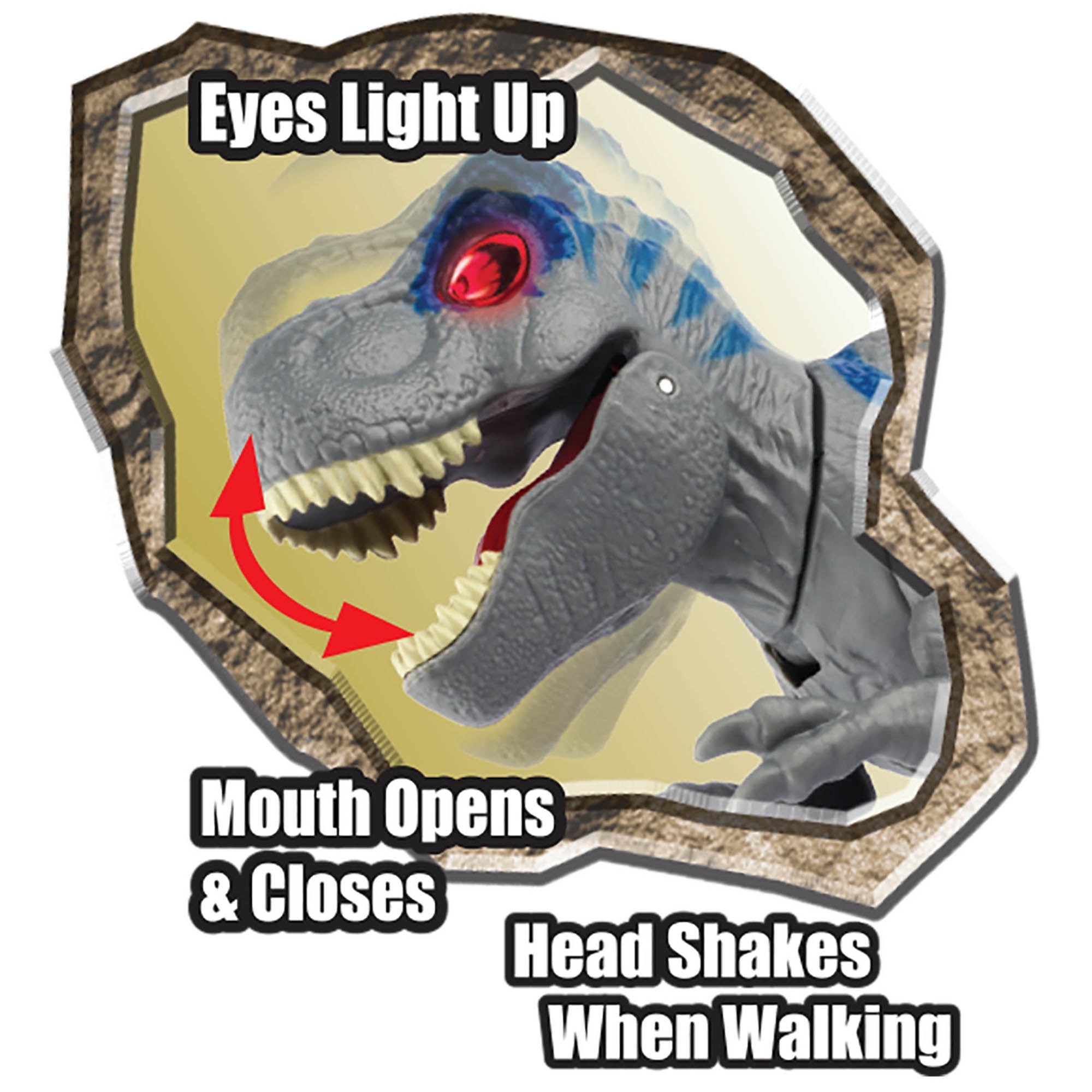 Pre-Historic Times: Dinosaur Playset W/ Walking T-REX - Light & Sounds, Children's Playset, Ages 3+