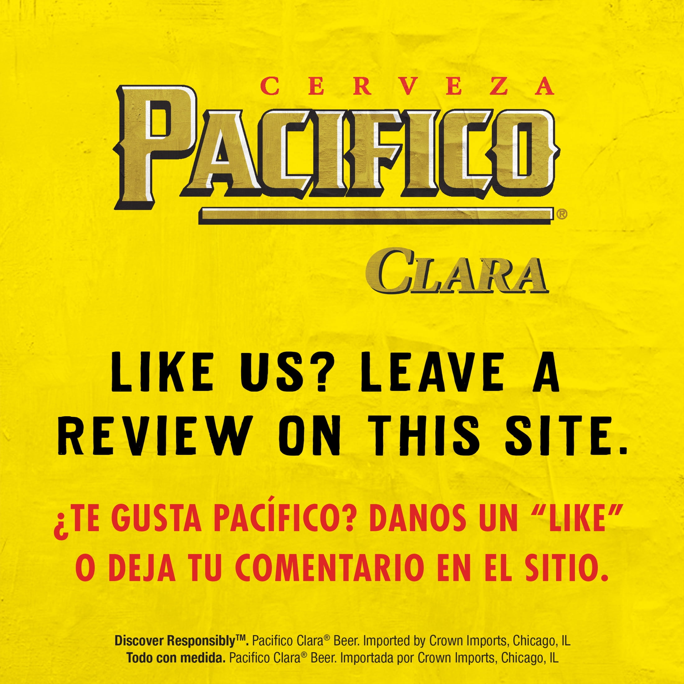 Pacifico Clara Mexican Lager Import Beer, 24 Pack, 12 fl oz Aluminum Cans, 4.4% ABV
