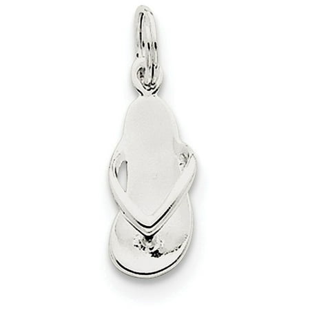 Finejewelers Sterling Silver Flip Flop Charm