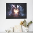 thumbnail image 6 of Naloa Fox Couple Print Canvas Picture,Wall Pictures, Modern Decorative Poster,Art Prints for Bedroom, Toilet, 40 x 30 cm, Built-in Wooden Frame, 6 of 6