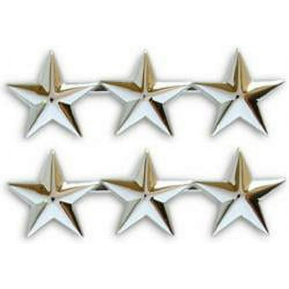 USMC Lt. General 3 Star Collar Rank Insignia