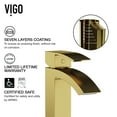 thumbnail image 2 of VIGO Matte Stone Lotus Composite Round Vessel Bathroom Sink in White with Duris Faucet and Pop-Up Drain in Matte Gold, 2 of 10