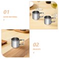 thumbnail image 3 of BESTYASH 2 Pcs Pichets à Espresso pour Faire du Café et Ranger dans un Design Moderne Argenté, 3 of 8