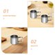 thumbnail image 3 of OUNONA 2Ud Contenedores Y Miel De Acero Inoxidable Para Cocina Y Bar, 3 of 8