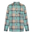 thumbnail image 2 of cllios Mens Woolen Jackets Big and Tall Plaid Outerwear Fall Button Down Shirt Jacket Classic Fit Long Sleeve Cardigan Jacket, 2 of 8