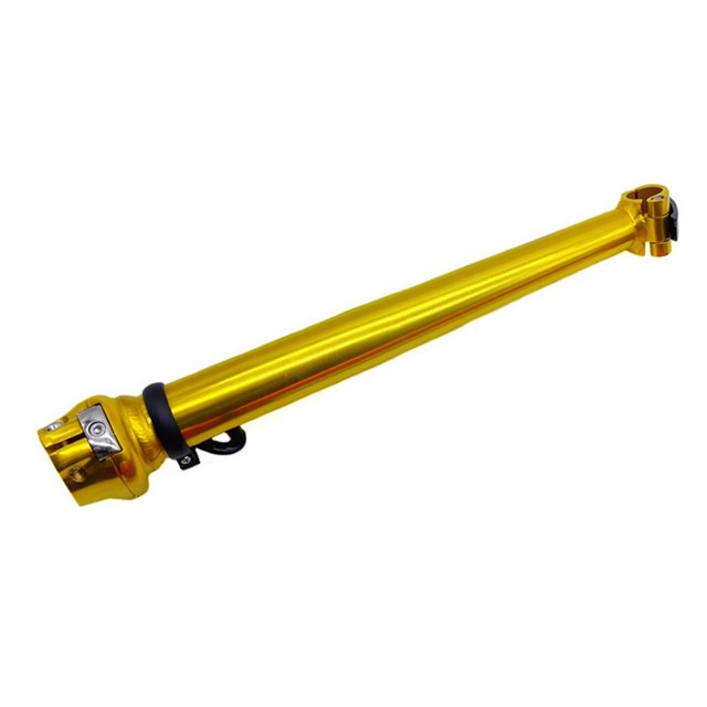 Vástago de barra de manillar de bicicleta plegable ajustable, tubo de dirección integrado, liberación rápida Oro Cola elevador de vástago de bicicleta plegable