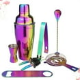 thumbnail image 3 of Zoyueyie 8 Pcs in 1 Set Stainless Steel 750ML Cocktail Shaker Professional Colorful Plating Bartender Tools Drink Mixer Kit for Bar Restaurant, 3 of 10