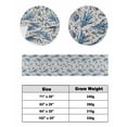thumbnail image 6 of Xipuska Ocean Coastal Bed Runners for Queen Size Bed, Decorative Bed Throws for Foot of Bed, Blue Starfish Coral Shell Seahorse Conch Bed Runner Sofa Throw Bedding Scarf Slipcover for Bedroom, 6 of 6