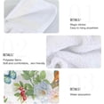 thumbnail image 5 of SKYSONIC 2 PCS Hanging Hand Towels Rose Flower Spring Birds Butterfly Hand Dry Towels for Kitchen & Bathroom,Hanging Towel Set with Hanging Loop, 12"x17", 5 of 6