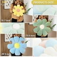 thumbnail image 5 of flower pillow,flower Shaped Throw Pillow Butt Cushion flower Floor Pillow,Seating Cushion,Cute Room decor & Plush Pillow for bedroom sofa chair(Yellow,29.5''), 5 of 14