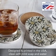 thumbnail image 2 of Thirstystone Flower Fresco 4-Pack Round Absorbent Stone Coasters, 2 of 7