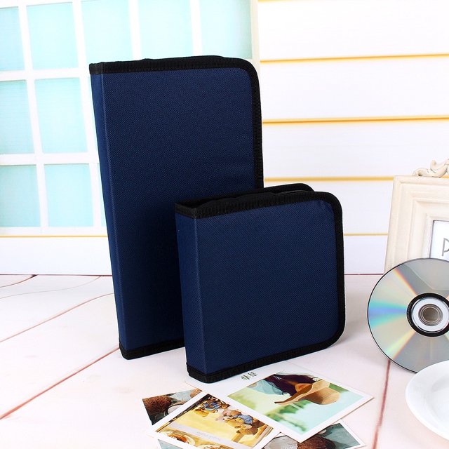 Bolsa organizadora de DVD, bolsa portátil de tela Oxford para 40 discos, bolsa organizadora de CD, diseño de primera clase