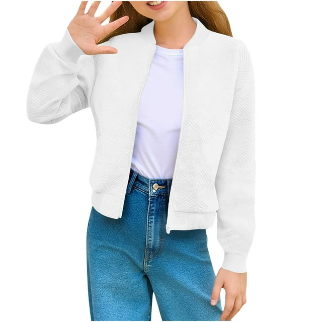 Vestes pour Filles Sans Capuche Manches Longues Mode Décontractée Quotidienne Fête