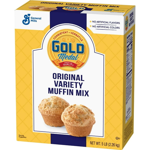 Gold Medal Original Variety Muffin Mix, 5 Lb Box (Pack Of 6)
