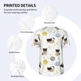 thumbnail image 5 of Rocae Cute Cat for Breathable Men's Baseball T-Shirt Fashionable Casual Baseball Jersey, Moisture-wicking Sportswear Small, 5 of 9