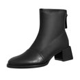 thumbnail image 1 of B91xZ Chaussures d'Automne pour Femmes Bottes Confortables d'Hiver, Noir 8, 1 of 5