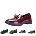 thumbnail image 6 of Purcolt Women's Bow Loafers Faux PU Leather Round Toe Chunky Heel Dress Shoes Dressy Non-Slip Business Casual Shoes for Work Office, 6 of 6