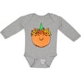 thumbnail image 3 of Inktastic Pumpkin Unicorn for Halloween and Thanksgiving Boys or Girls Long Sleeve Baby Bodysuit, 3 of 5