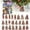 Khaki, variant on 2024 Christmas Tree Advent Calendar Set 2D Acrylic Hanging Ornaments Doll Xmas Countdown Kit Festive Party Supplies