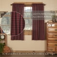 thumbnail image 4 of VHC Brands Cumberland 4 PC Chili Pepper Curtain Set (2 Prairie Swag 36x18 and 2 Tier 24x36), 4 of 4
