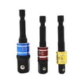 thumbnail image 1 of Offre Spéciale! Ensemble de 3 Adaptateurs de Douille de Perceuse pour Conducteur 1/4′′ 3/8′′ 1/2′′, 1 of 7