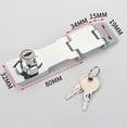 thumbnail image 1 of Lefu Heavy Duty Locking Hasp And Staple With Keys Padlock Cupboard Shed Garage Lock, 1 of 8
