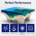 thumbnail image 7 of Crystal Clear Epoxy Resin Kit 1.6GAL - 1:1 Mixing Ratio, Bubble Free & Anti-Yellowing - High Gloss Casting & Coating Resin for Jewelry, River Tables, Bar Top, Countertops & Wood, 7 of 7