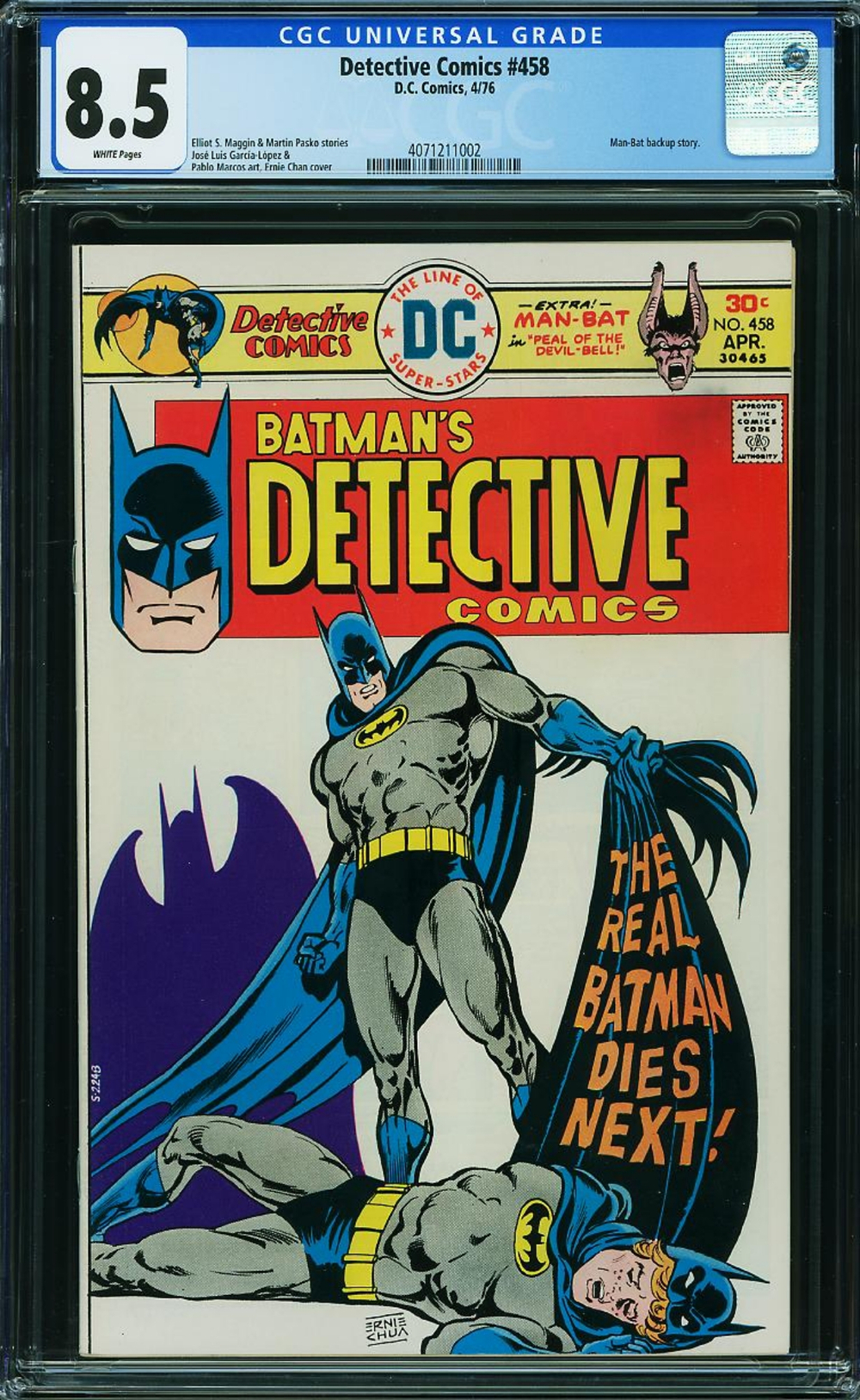 Cover of Detective Comics #458