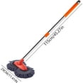 thumbnail image 4 of Car Wash Brush with Long Handle - Mitt Long Handle Car Cleaning Kit Brush, Microfiber Car Wash Mop, Car Cleaning Kit Windshield Window Microfiber Car Duster Dry Towels for Cars (1PC), 4 of 9