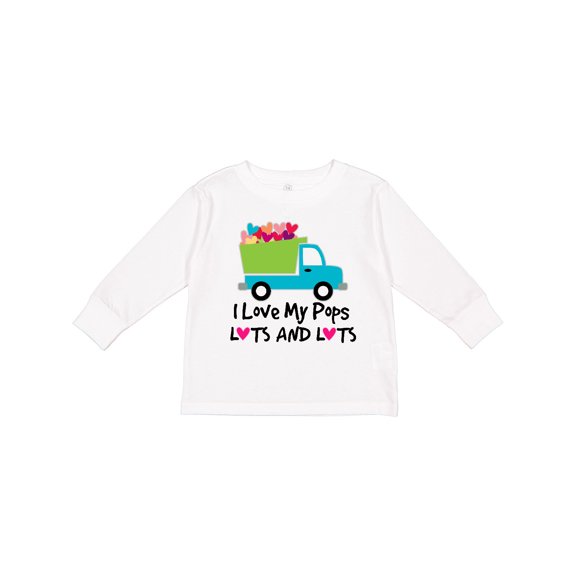 Inktastic I Love My Pops Boys or Girls Long Sleeve Toddler T-Shirt