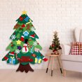 thumbnail image 3 of 100x70cm 3D fieltro árbol de Navidad DIY dibujos animados pegatina Navidad decoración del hogar (B) Likrtyny Para estrenar, 3 of 8