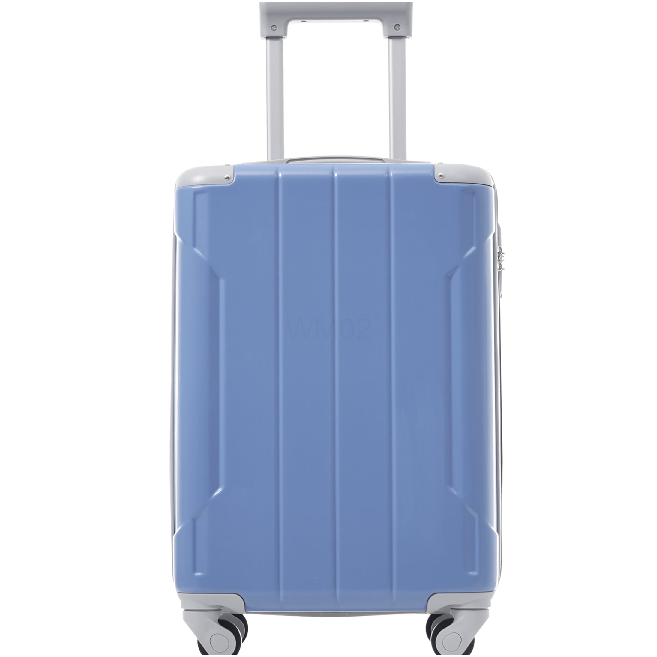 Glacier Lake 3-Piece ABS Carry-On Luggage Set with Spinner Wheels for Business and Weekend Travel