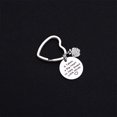 thumbnail image 2 of 3pcs Graduation Season Keychains Stainless Steel Key Rings Apple Design Rhinestone Pendant Key Holder Craft Ornaments Graduation Gift (G3488), 2 of 8