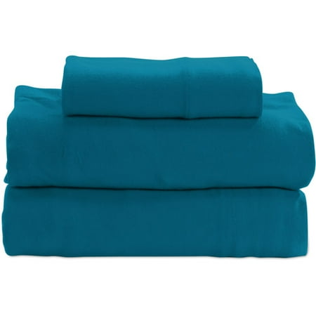 Mainstays Jersey Sheet Set Hawaiian Blue Fl