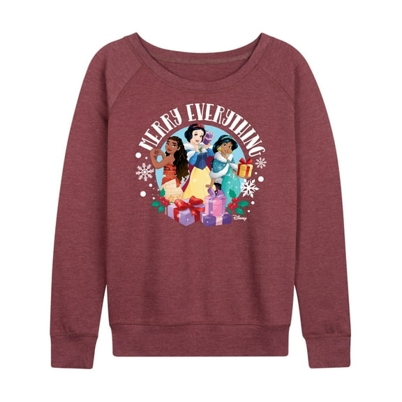 Disney - Merry Everything - Women's Lightweight French Terry Long Sleeve Shirt
