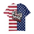 thumbnail image 6 of LNZGNM Women's Soccer Jersey USA MEX CA Short Sleeve Crewneck Graphic Tee Football Tournament Fan Top for Sports Party Vacation Game Day,Deep Red(S), 6 of 6