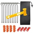 thumbnail image 4 of Tent Accessories Kit Camping Peg Stake with 4 Reflective Bag Tool Sets for Rope Ground Nail Plastic Hammer Remover Storage Bag Hiking Backpacking, 4 of 8