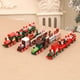 thumbnail image 5 of 4 piezas de suministros para tartas de fiesta de tren navideño Mini adorno de tren Adorno de tarta de cumpleaños Decoración de tarta de fiesta Adorno de madera Decoración de tarta, 5 of 5
